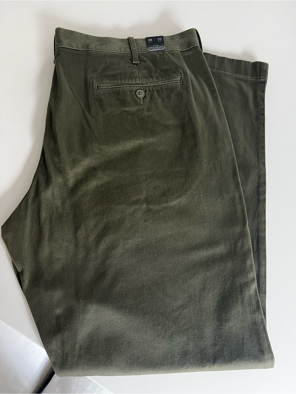 J. Crew Men's Olive Green Stretch Chino Pants 38. New with tags